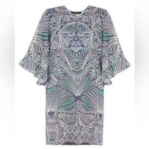 NWT BCBGMAXAZRIA Abstract Patterned Shift Dress PTP 20”-21”